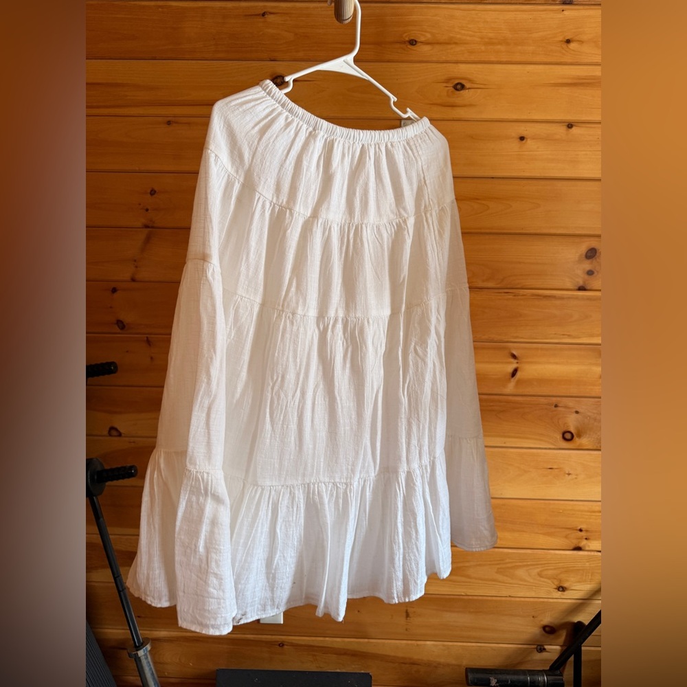 American Eagle Outfitters White Maxi Skirt